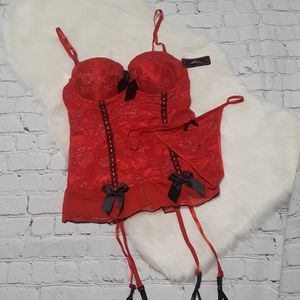 Native Intimates Sheer and Lace Chemise Set.
